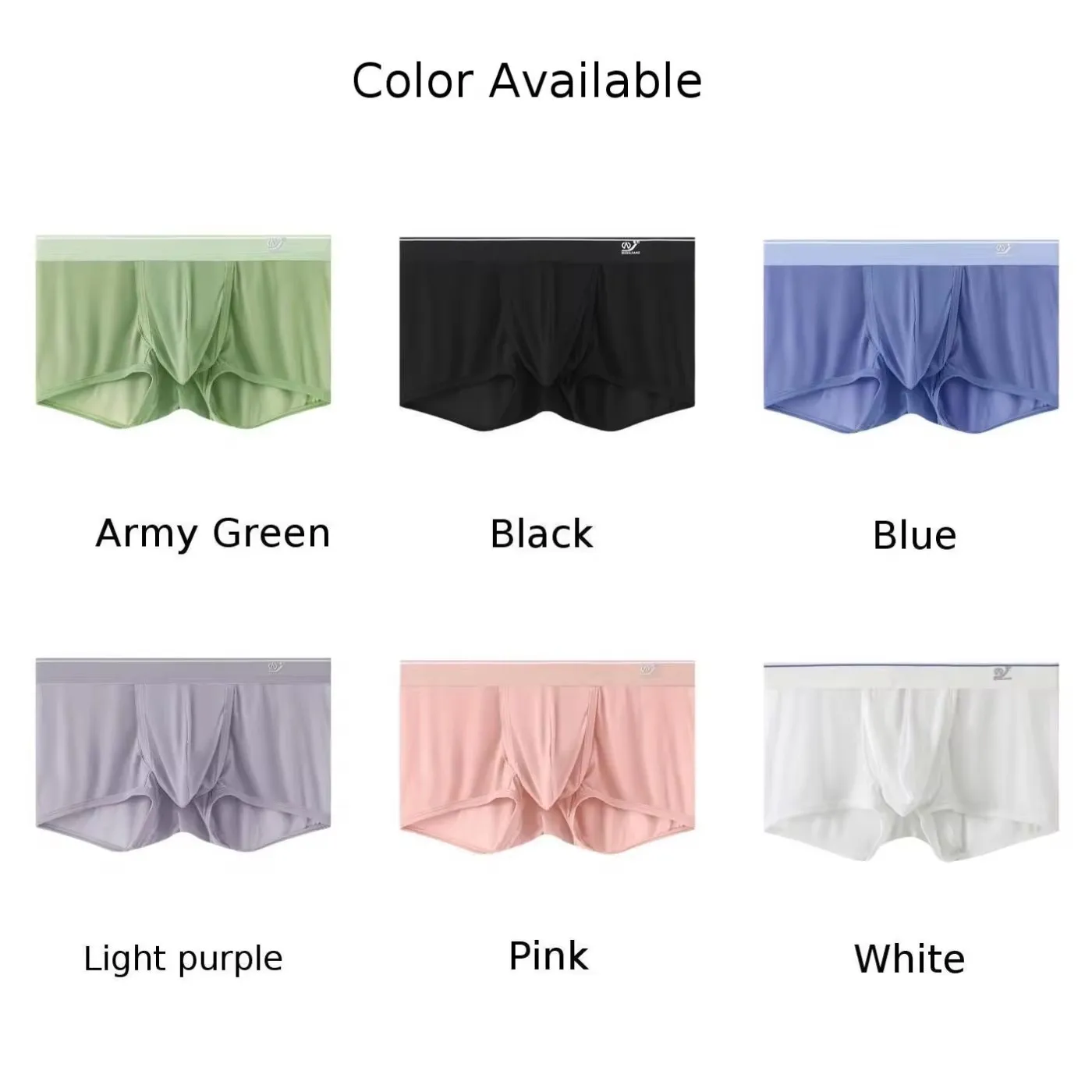 Ice Silk Boxers Men Open Fly Pouch Panties Bullet Separation Scrotum Physiological Underpant Breathable Short