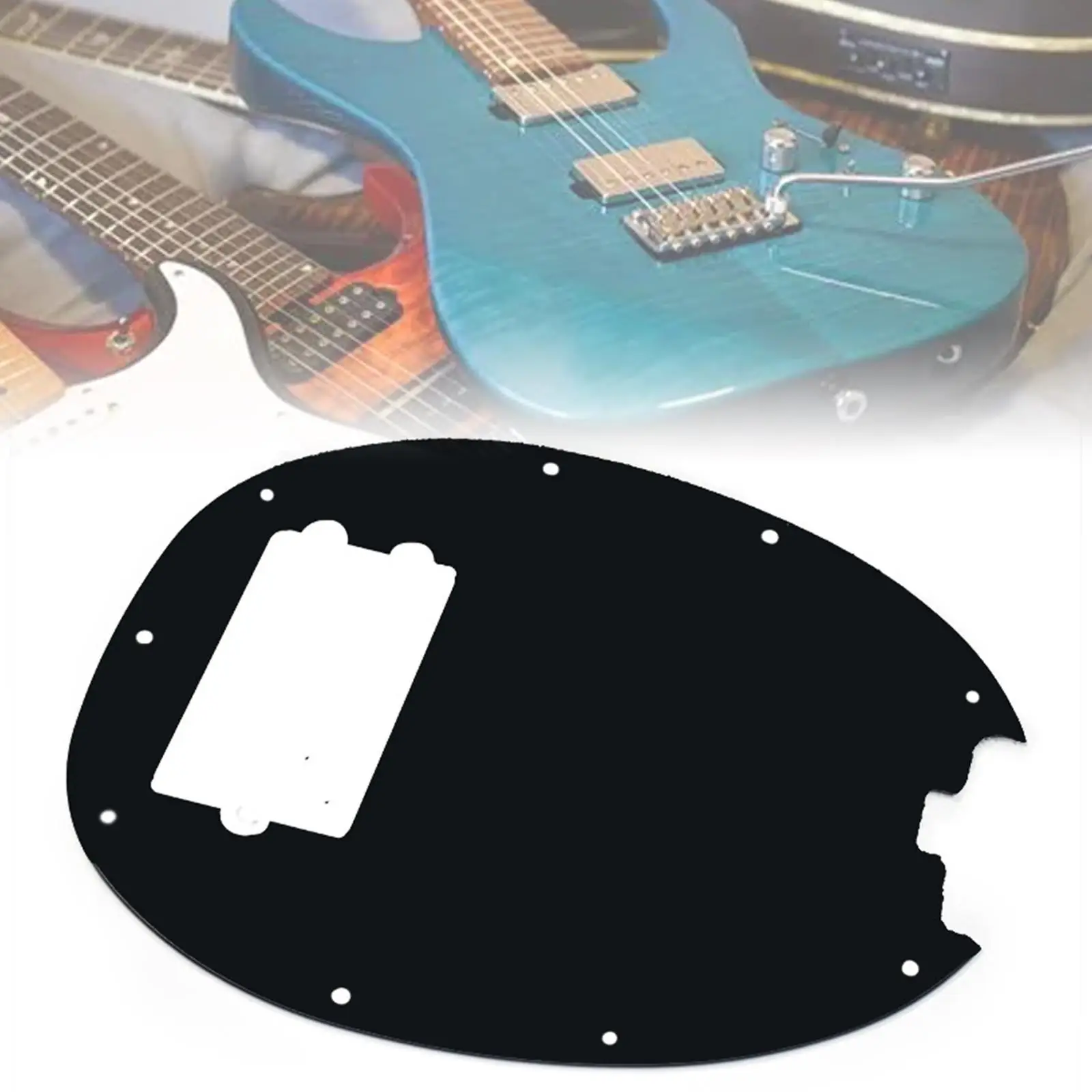 Pickguard basse, pickguard, 9 trous, instrument de musique, PVC, accessoire moderne,