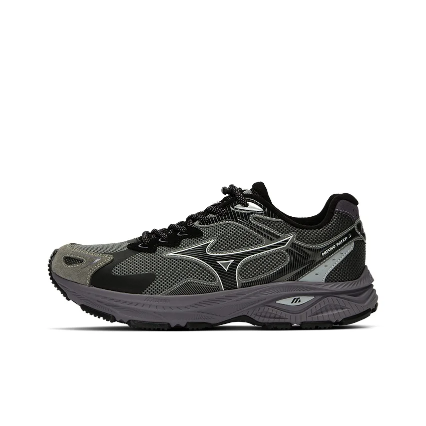 Mizuno Racer S Amortiguadores Antideslizante Resistente a la abrasión Transpirable Zapatillas bajas para correr Unisex Provenza D1GH243503