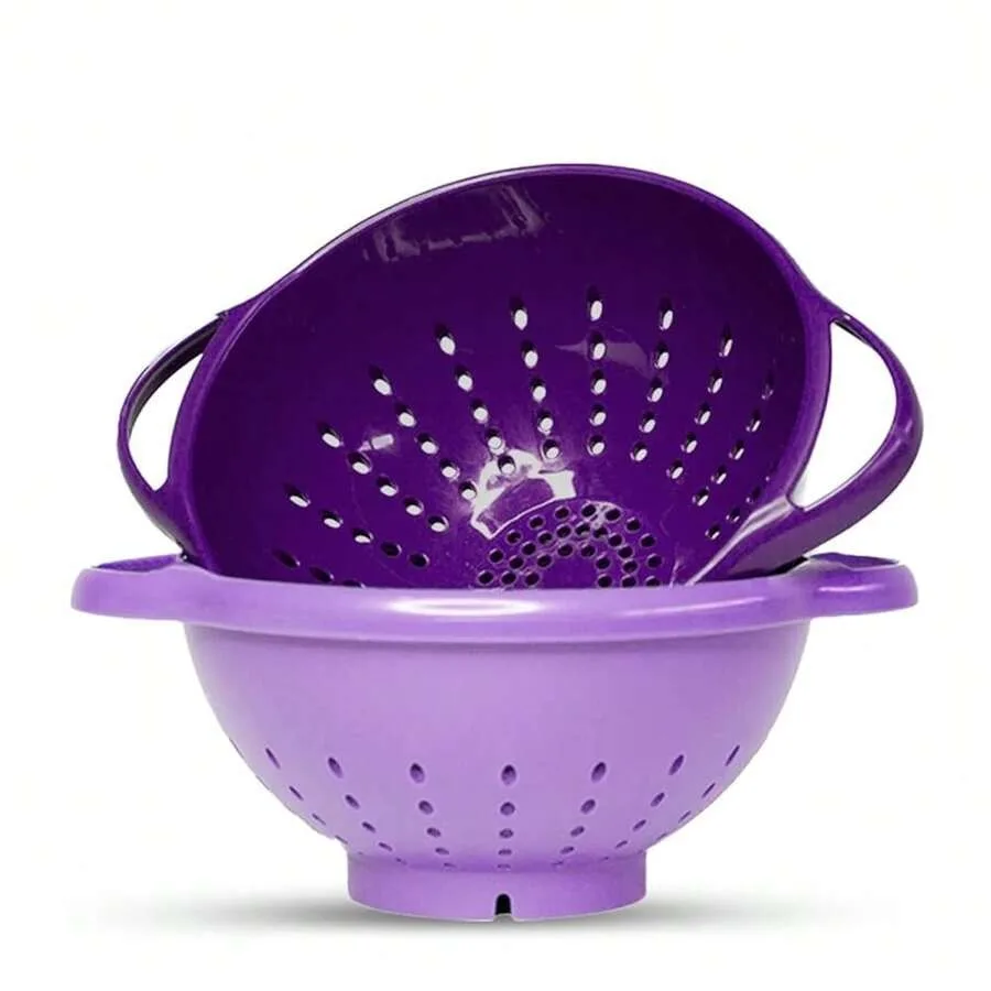 

【New style】2-Piece Mini Colander Berry Baskets With Handles - Food Strainers For Kitchen - Small Colander For Berries, Strawber