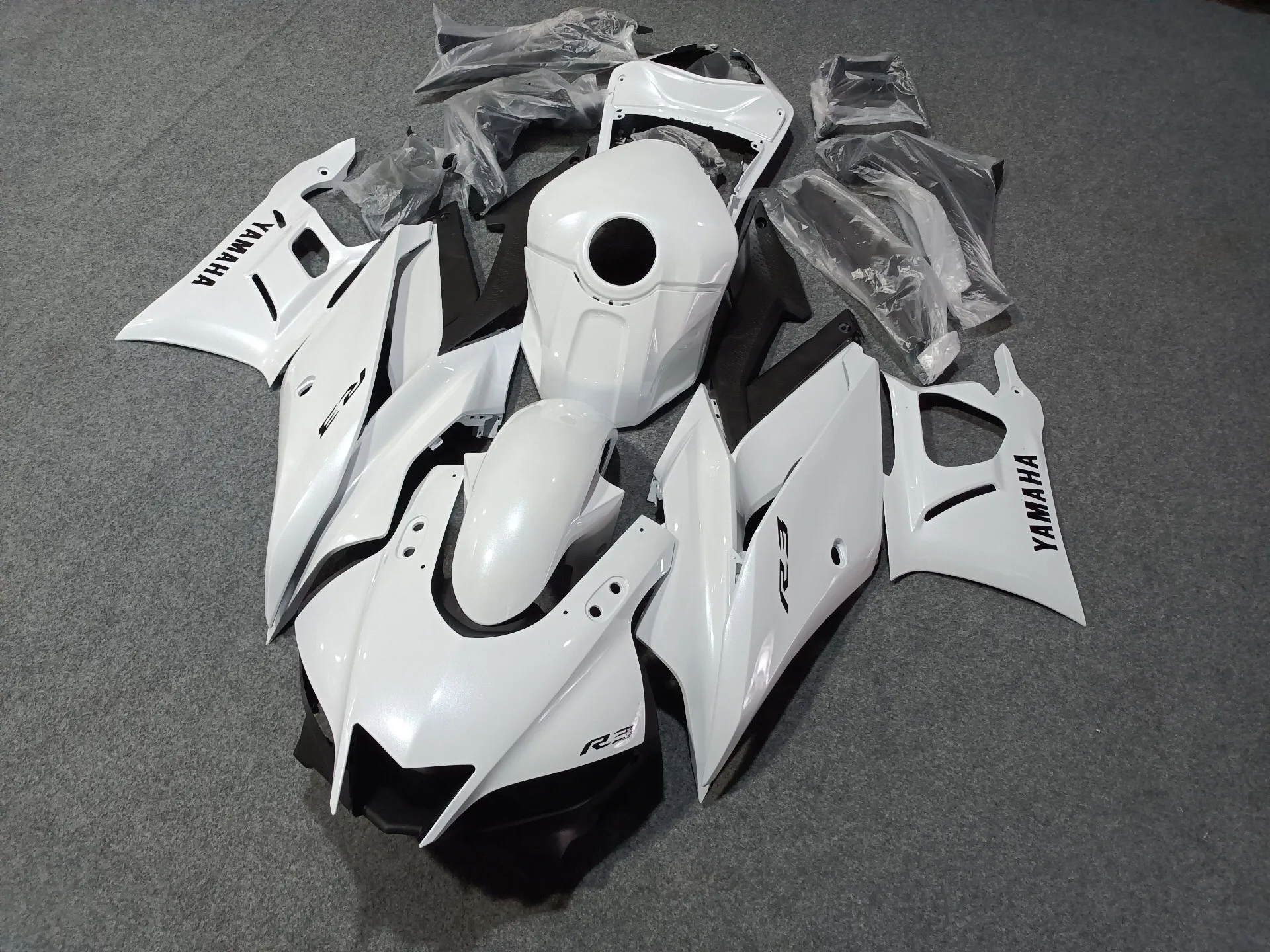 Motorcycle Fairing Set Suitable for Yamaha R3 19-23 Years R25 2020 2021 2022 2023 Body fairing Blue Black