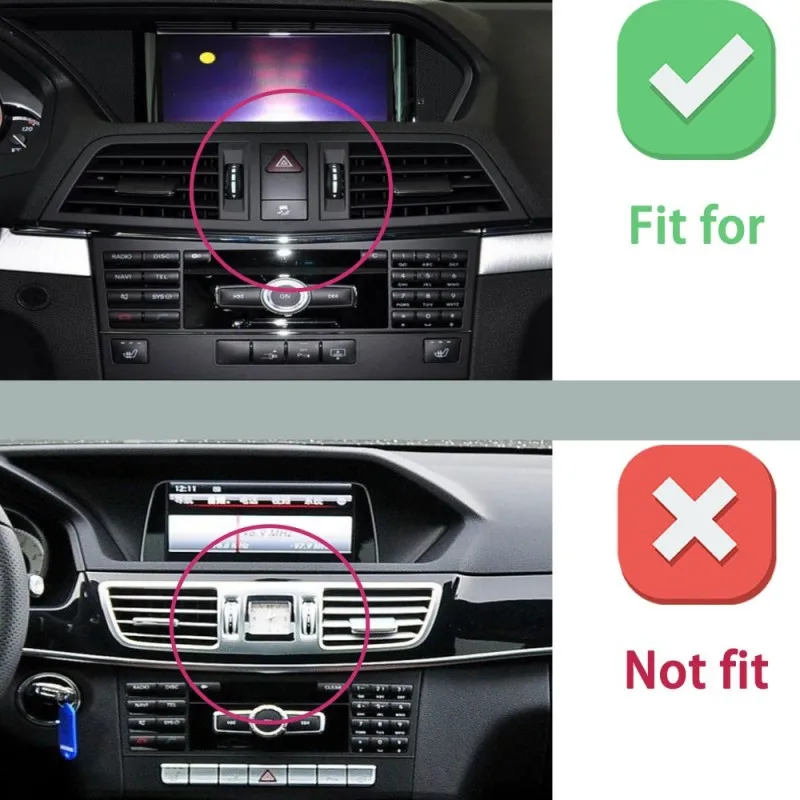 Car Phone Holder For Mercedes-Benz E Class E200 E300 W212 2010 2011 2012 Mobile Phone Mounts Car Wireless Charging Special Fixed
