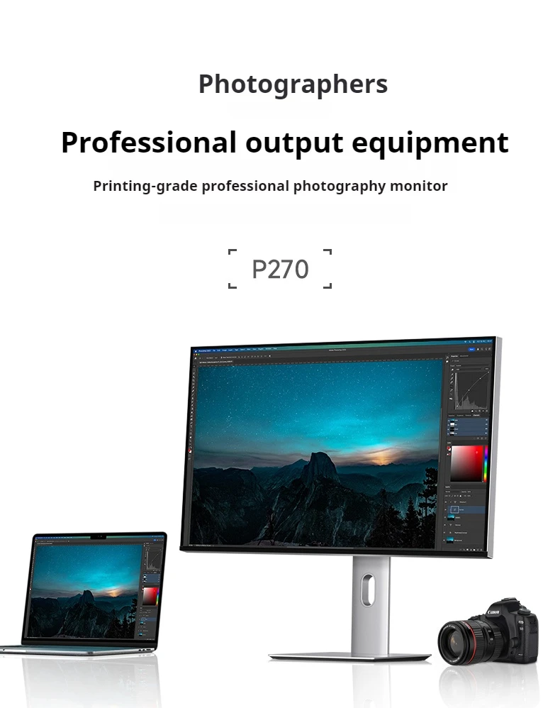 

27 Inch 4K120Hz High Refresh Rate Display Screen 10Bit P3 Coverage 94% Suitable for Gamers Alloy metal material body