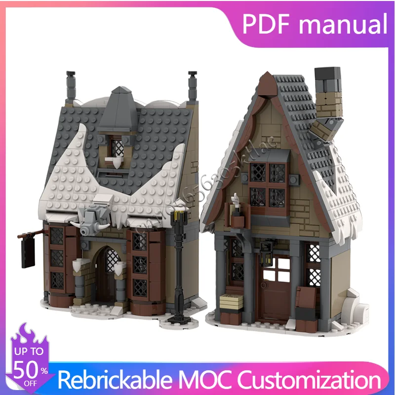 

766 PCS Hog's Head & Scrivenshaft's Quill Shop Modular Building Block Architecture Model Display Toy Assembly Christmas Gifts
