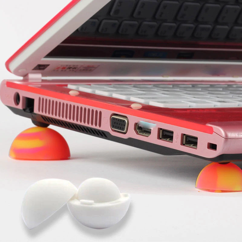 4Pcs Silicone Wearproof Laptop Tool Bottom Case Replacement Accessories Feet Pad Cover Mini Stand Adhesive For Macbook Pro HOT