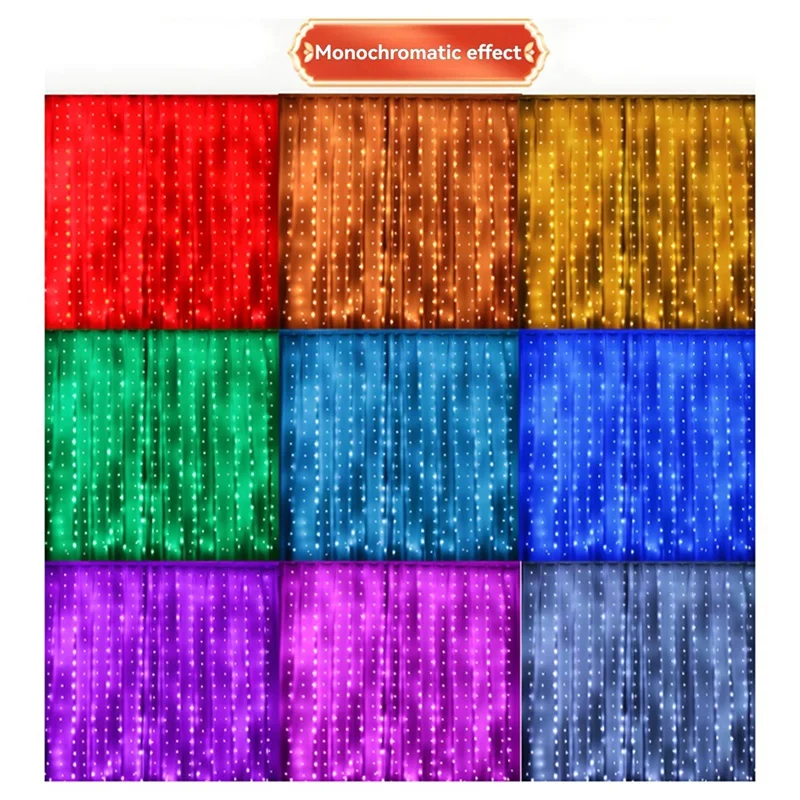 400 светодиодных умных штор с приложением и дистанционным управлением, настраиваемые дисплеи для внутренних/наружных настенных фонов, вилка европейского стандарта