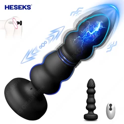 HESEKS Thrusting Prostate Massager Anal Plugs Remote Control Vibrating Butt Plug G Spot Vibrator Dildo Sex Toys for Men Women