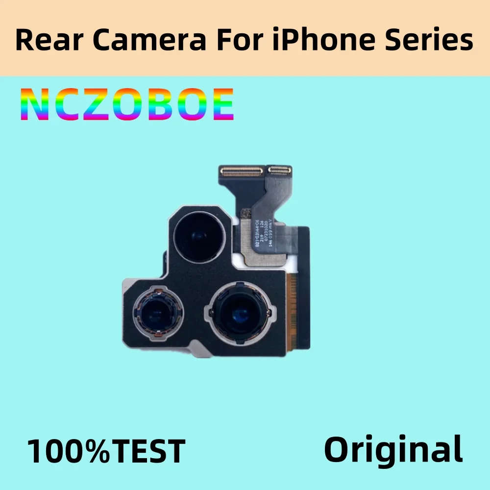 NCZOBOE Rear For iPhone 13 Back Camera Non Pop Up Rear Camera For iPhone 12 13 14 Plus Pro MAX  Resolve Repair  Component Parts