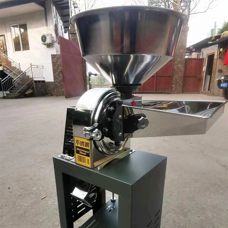 

Commercial 150-250kg/h Dry Food Powder Miller Stainless Steel Herb Grain Spice Powder Grinder High Speed Flour Powder Machine