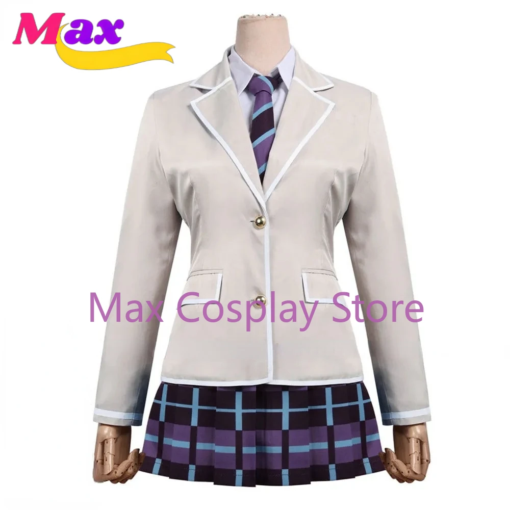 Max Cos Anime Bang Dream! Roselia Yukina Minato School Uniform Cosplay Costume Halloween