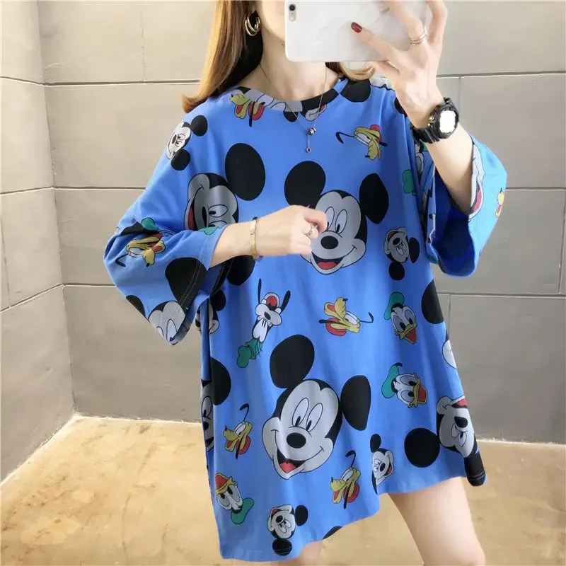Camiseta de Disney Mickey Year of the Rat para mujer, camiseta moderna con dibujos animados, talla grande, longitud midi, para mujeres con curvas, ofrece sudaderas con capucha