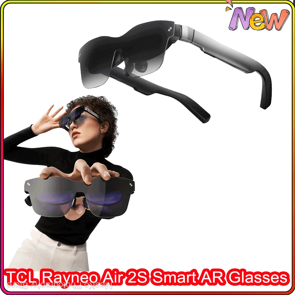 TCL Rayneo Air 2S Smart AR XR Glasses (Overseas Version) For Phones ipad PC Switch PlayStation Xbox UAV Giant Screen Viewing