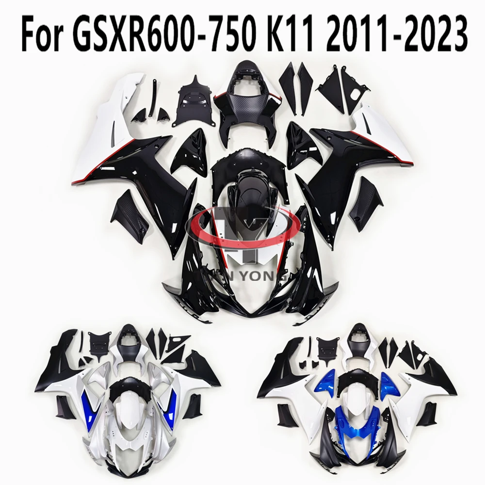 Bodywork Injection Cowling Motorcycle Fairing Kit White Black For K11 GSXR600 GSXR750 GSXR 600 750 2011 2017 2018 2019 2020 2021