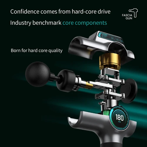 Imagen 2 del producto Pistola de masaje muscular profesional de 99 velocidades, masajeador para cuello y espalda, instrumento de masaje, equipo de Fitness