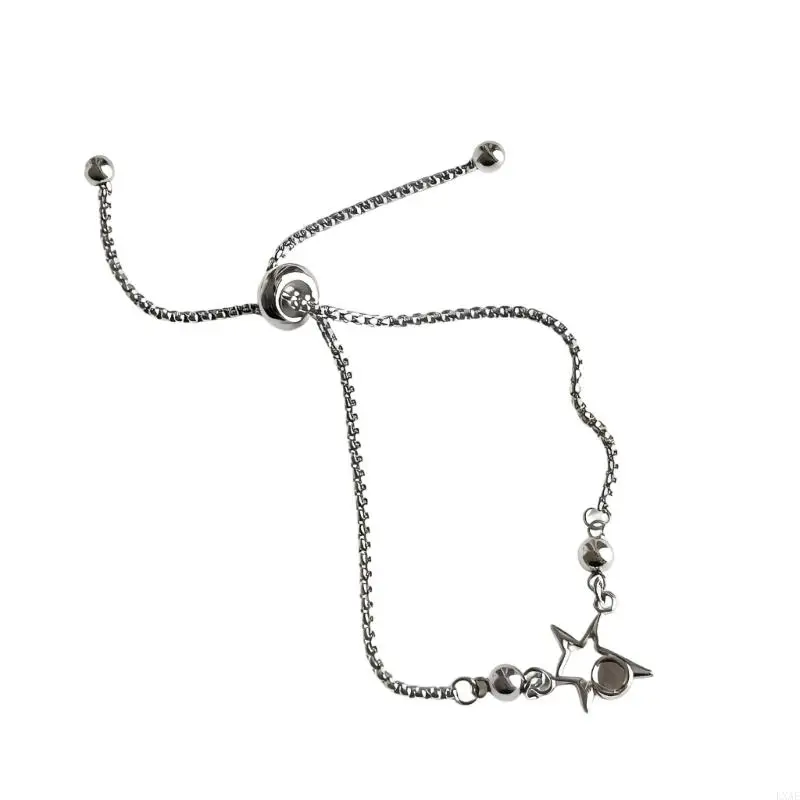  Modern Minimalist Star Shaped Bracelet Smooth Sliding Mechanism Wristlet Comfortable Daily Wear Accessory
