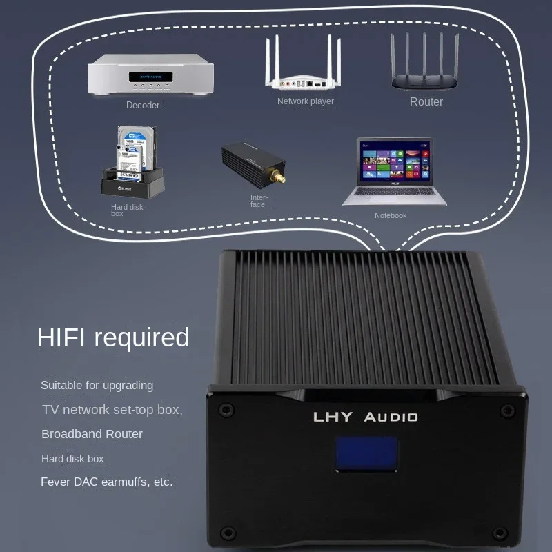 LHY Audio 25/35W Dc12v Low Noise DC Stabilized Linear Power Supply Upgrade HiFi Audio Audio Routing