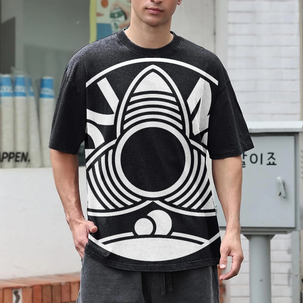 

Active Sports Performance Tee Lightweight Breathable Fabric Running Gym Workout Top Band Tour Print Grunge Style Oversized