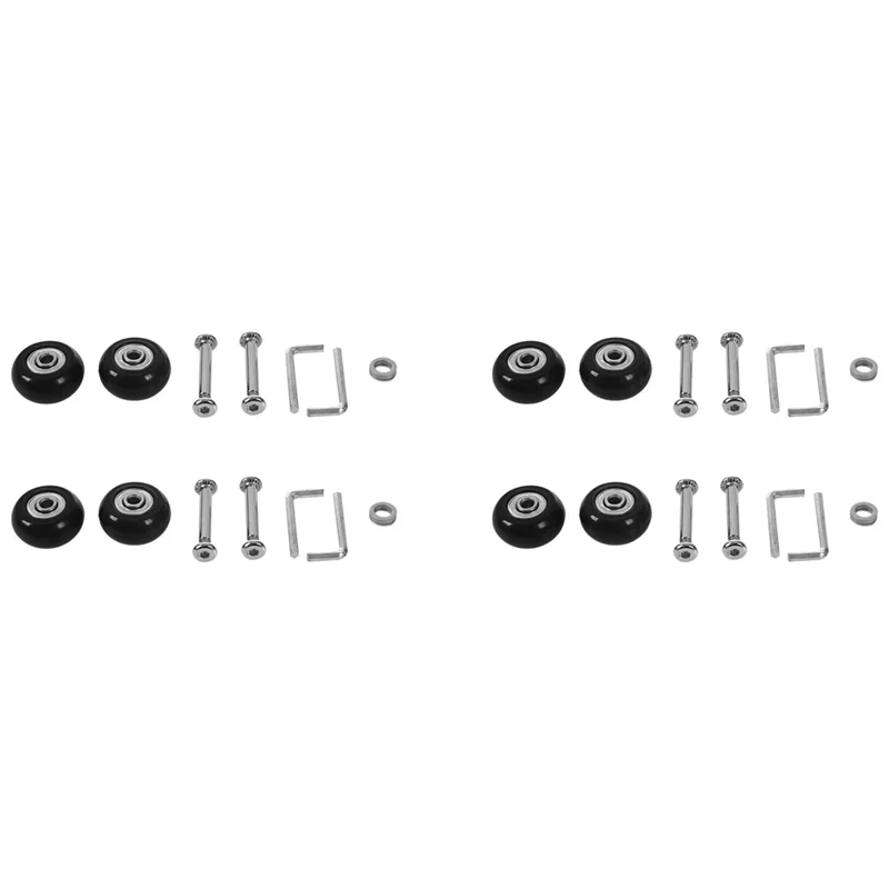 

8 Sets Of Luggage Suitcase Replacement Wheels Axles Deluxe Repair Tool OD 35Mm