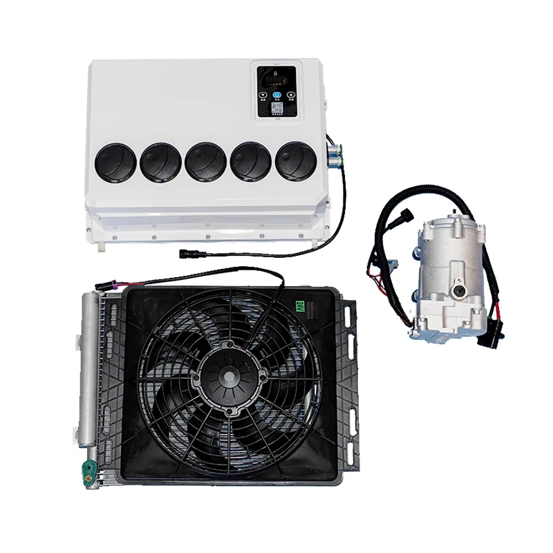 

Auto Car Conditioning System Parking Air Conditioner 12v 24v DC Van Truck Parking Cooler Air Conditioner