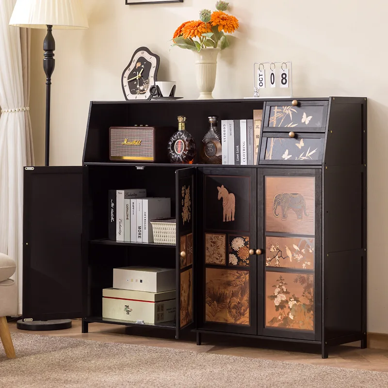 

Exquisite Side cabinet Household living room Wall integrated locker Coffee cabinet Cabinet