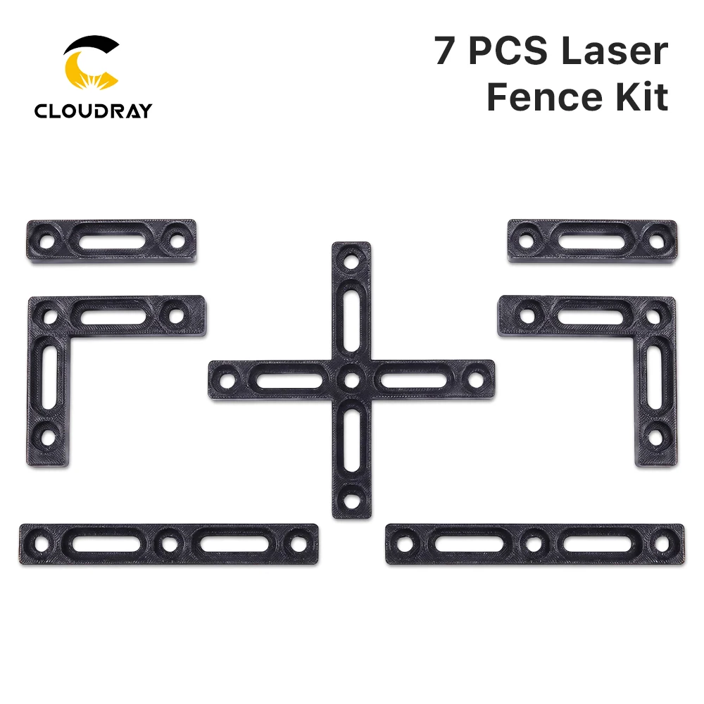 Cloudray 7pcs Laser Fence Kit PETG 3D-Printed Positioning Jig Set For Laser Engraver Fence Kit Clamping Forvarious Workpieces