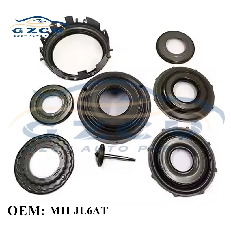 New M11 BTR JL6AT 8PCS/SET Transmission Piston Kit Fits For  Ssangyong Geely 6-Speed Car Accessories QR640AHA 200200D-YC