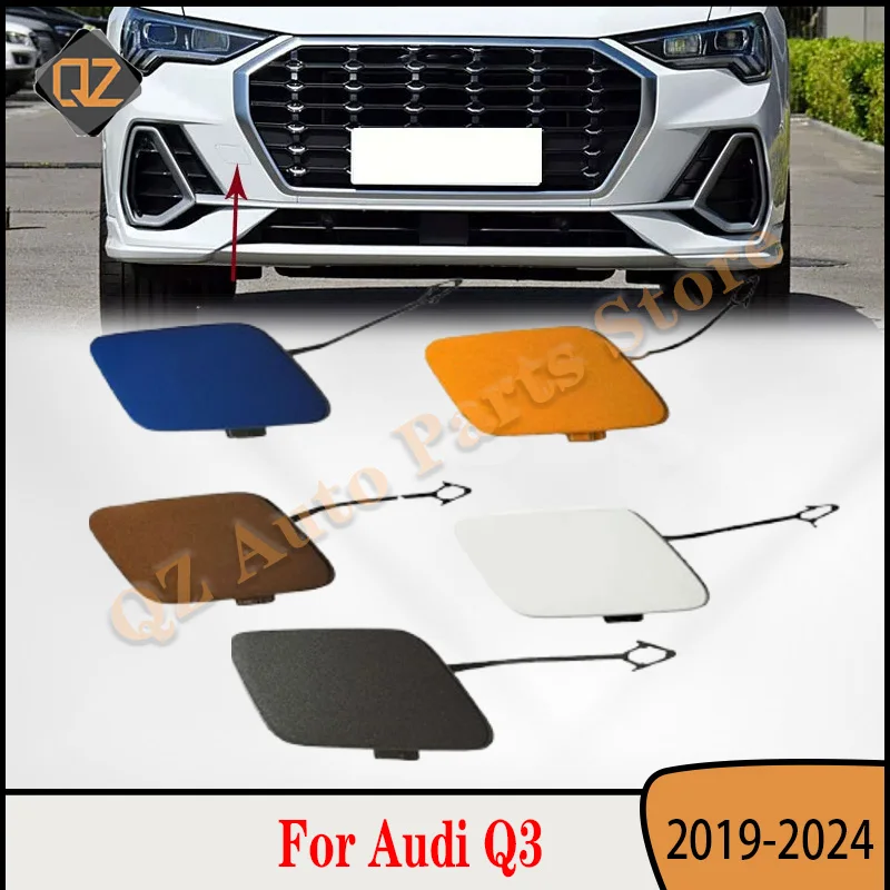

83G807241A For Audi Q3 2019-2024 Car Front Bumper Towing Hook Eye Cover Lid Tow Hook Trailer Cap Hood Garnish