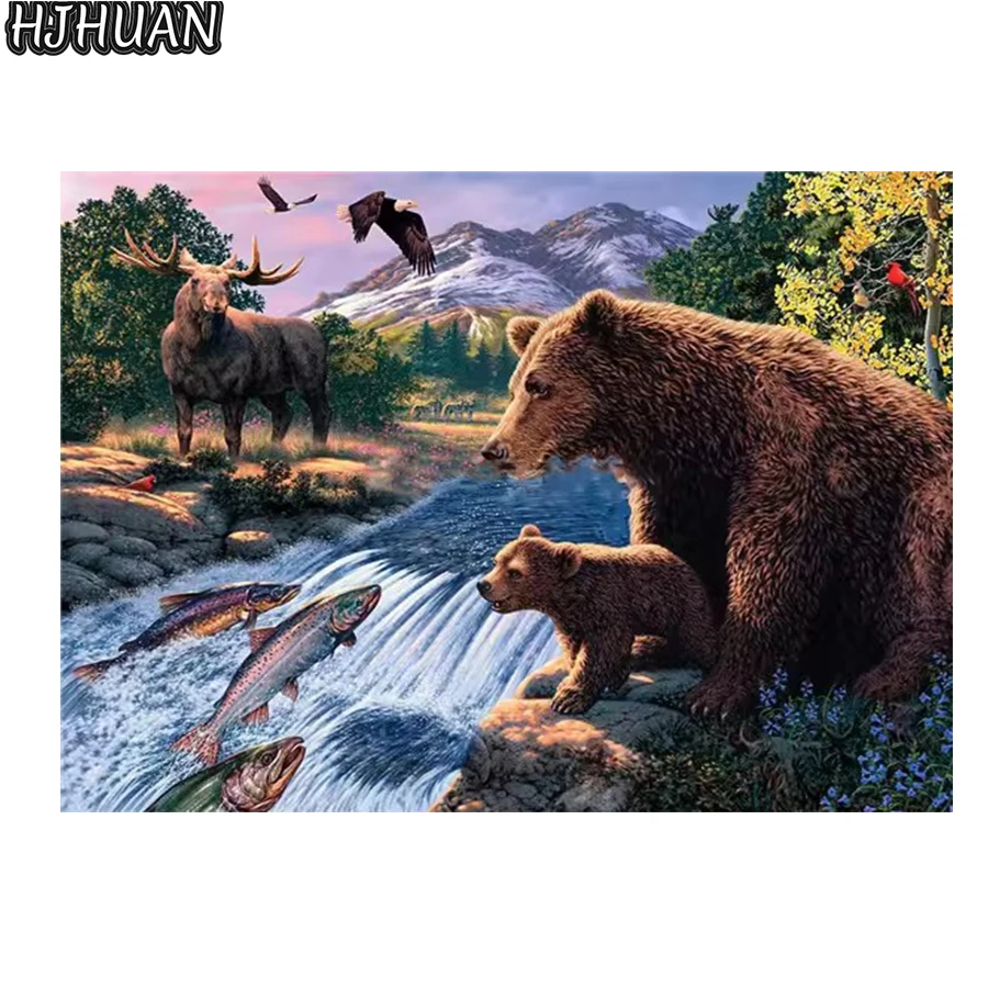 

Круглая дрель алмазная живопись животное панда вышивка крестиком Алмазная художественная вышивка Алмазная мозаика Алмазная вышивка крестиком Декор подарок