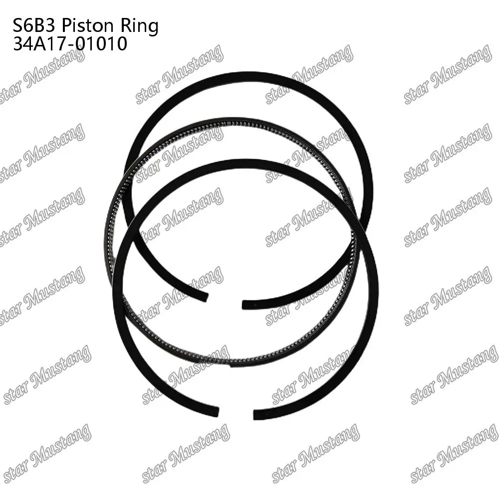 

Поршневое кольцо S6B3 34A17-01010 подходит для деталей двигателя Mitsubishi