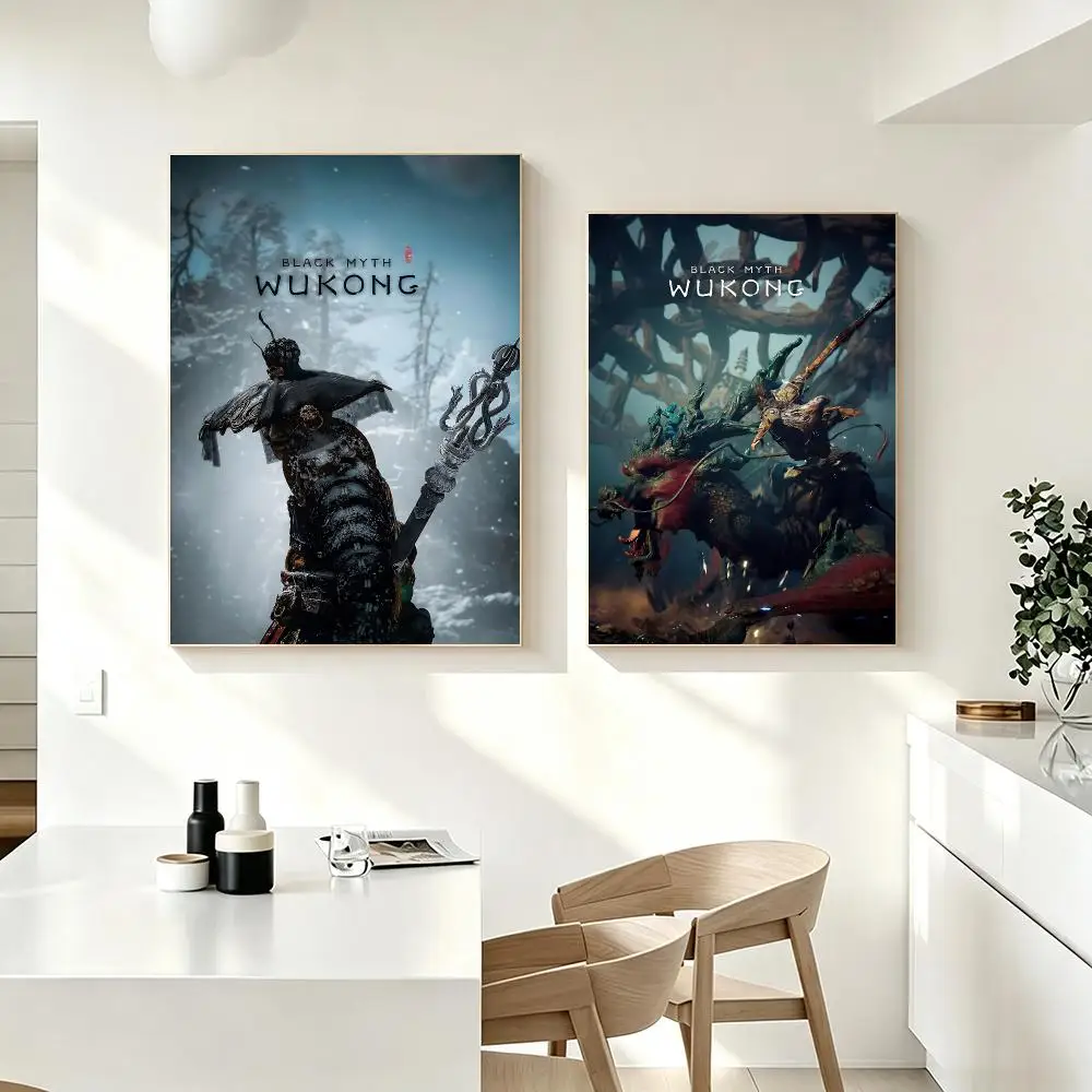 Game Black Myth Wukong Poster Poster HD Printing Fresh Elegant Style Wall Art Home Decor For Living Room Bedroom Gift