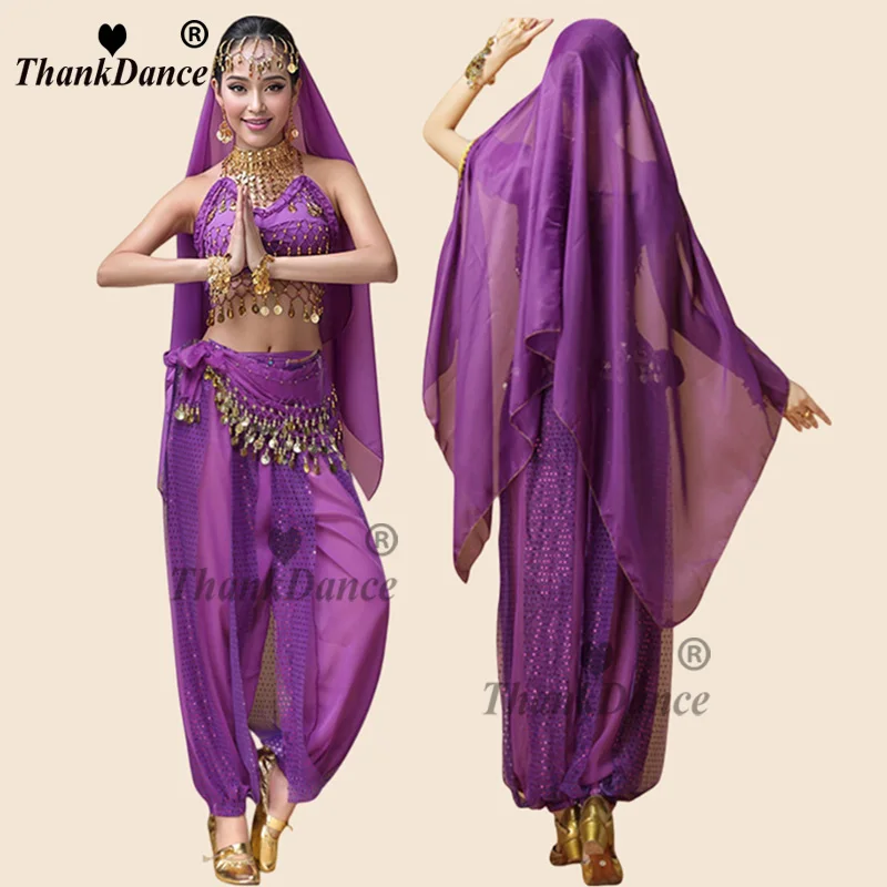Belly Dance Costumes Performance Indian Dance Suit Bollywood Dress Adult Costume for Oriental Dance Sari Indian Arabic Dance