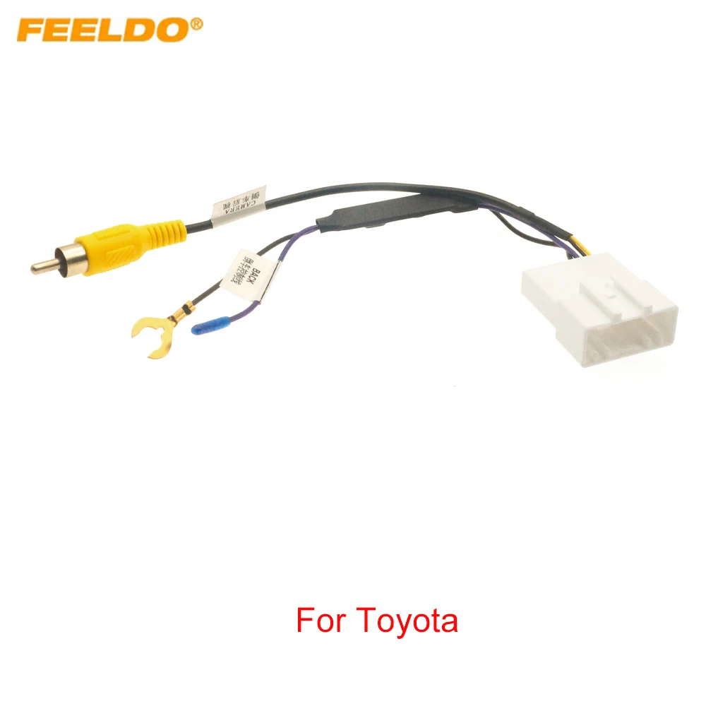 

FEELDO Auto 20-pin Reverse Camera Output Video Adapter Wiring Cable For Toyota Original Factory Car Camera Video Output