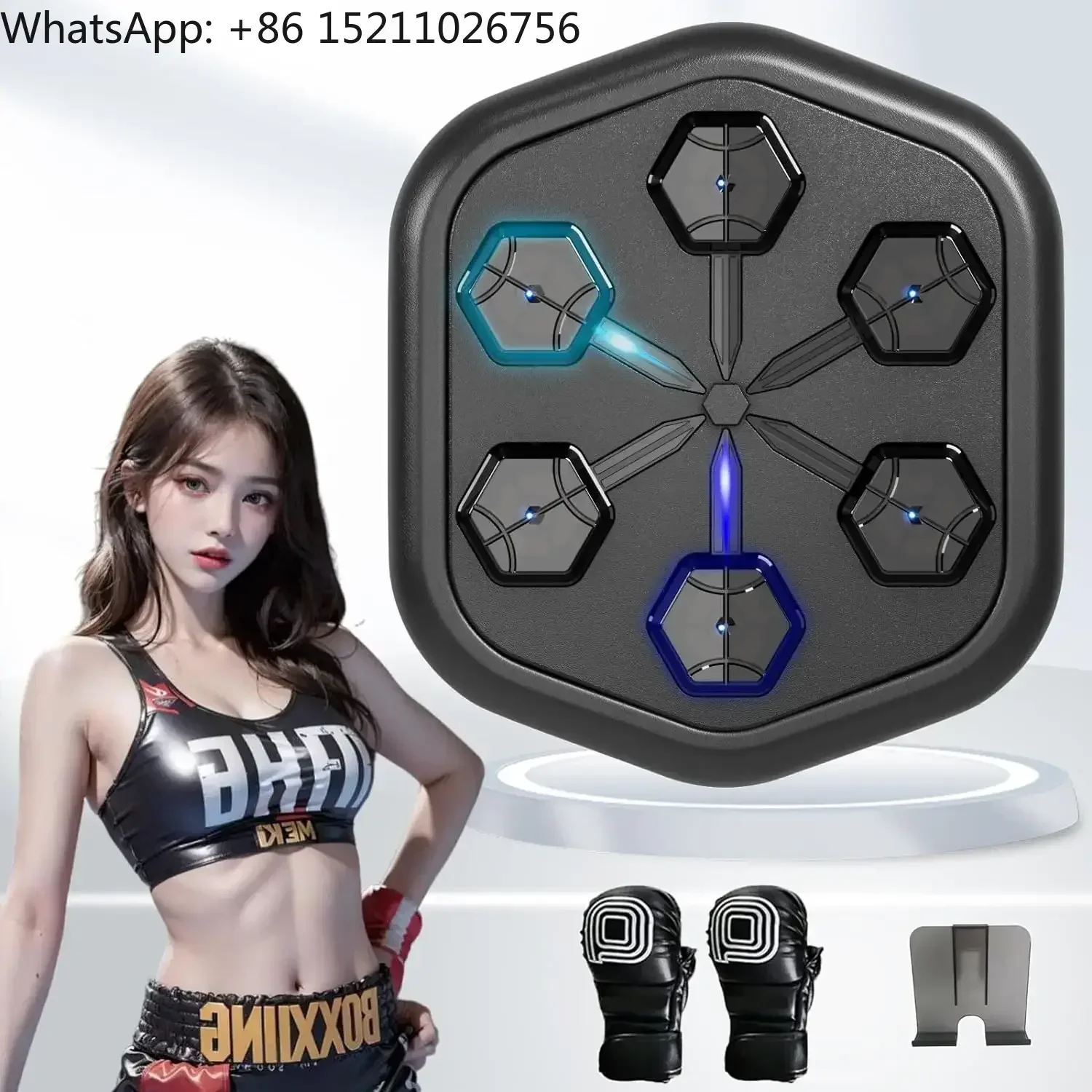 RS ONEPUNCH Smart Music Boxing Training Machine Wall Target Relaxing Reaction Training Target Boxing Dummy Music Boxing Machine