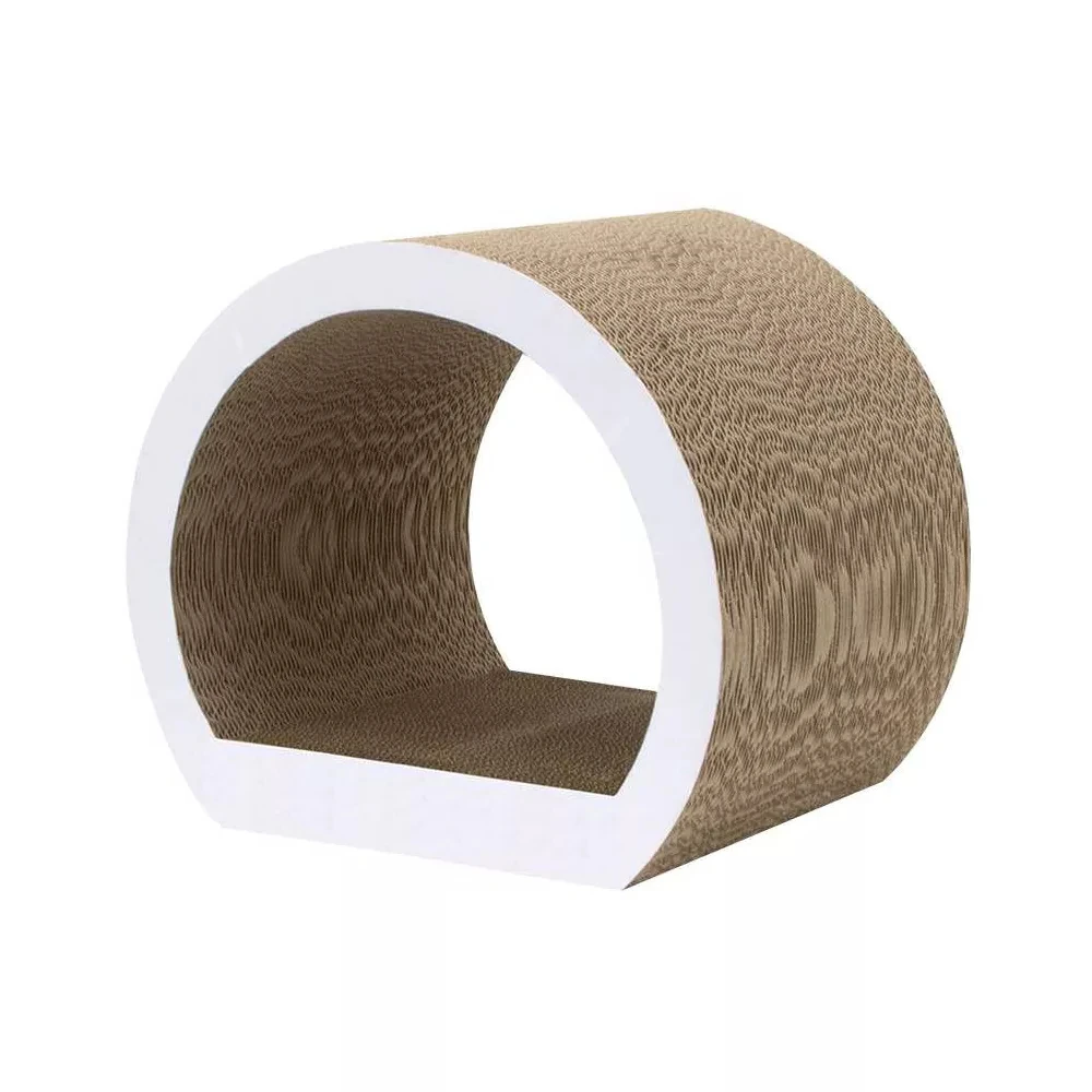 

Tunnel Cat Scratcher for Indoor Cats,Modern Cat Scratch Cardboard,Kitten Scratching Board,Corrugated Kitty Scratch Pad