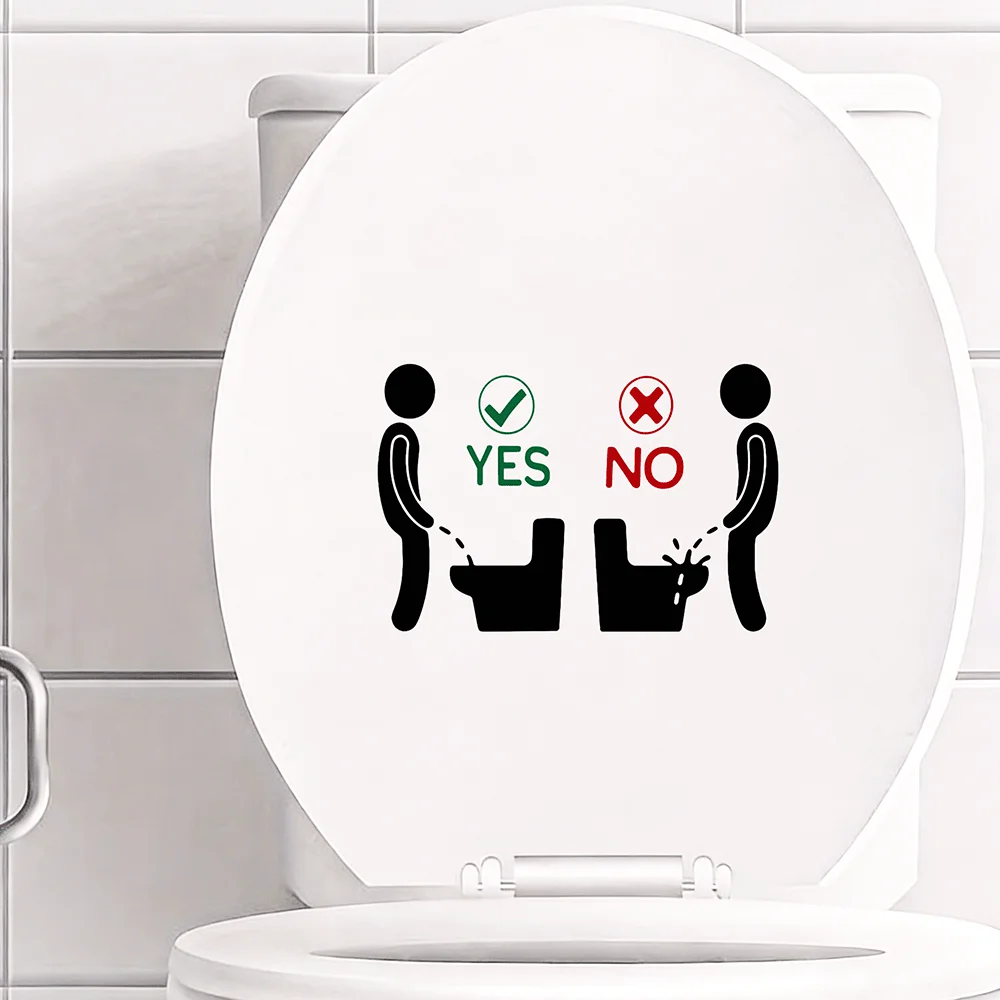 Toilet Sticker-using Reminder Sticker for Water TankVery Self-adhesive PVC Suitable for Toilet Lids Water Tanks Bathroom Decora