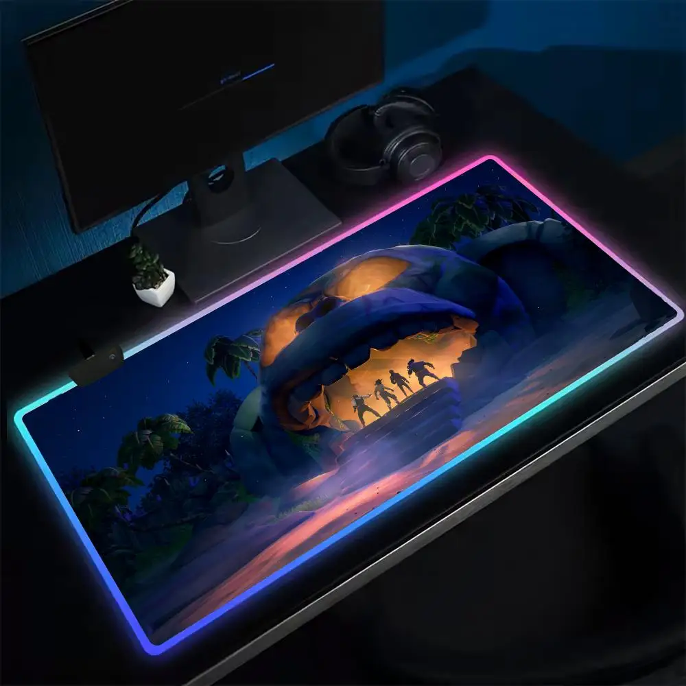 

Популярный коврик для мыши M-Monkey I-Island, игровой коврик для мыши в стиле аниме, светодиодные настольные коврики с подсветкой, резиновые настольные коврики XXL RGB