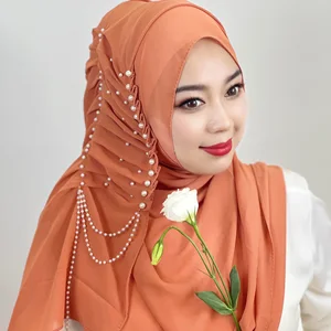 عمائم أفريقية وشال موجر عربية الرقبة أنثى بانولو دي موجر لطيف مسلم مطرز شرابة الحجاب لون الخالص الحجاب عربي حجاب المرأة لامع لينة سهلة الارتداء حجاب الحجاب التركي التفاف الرأس وشاح أعلى 12 مبيعات للأوشحة التركية - رقم 12