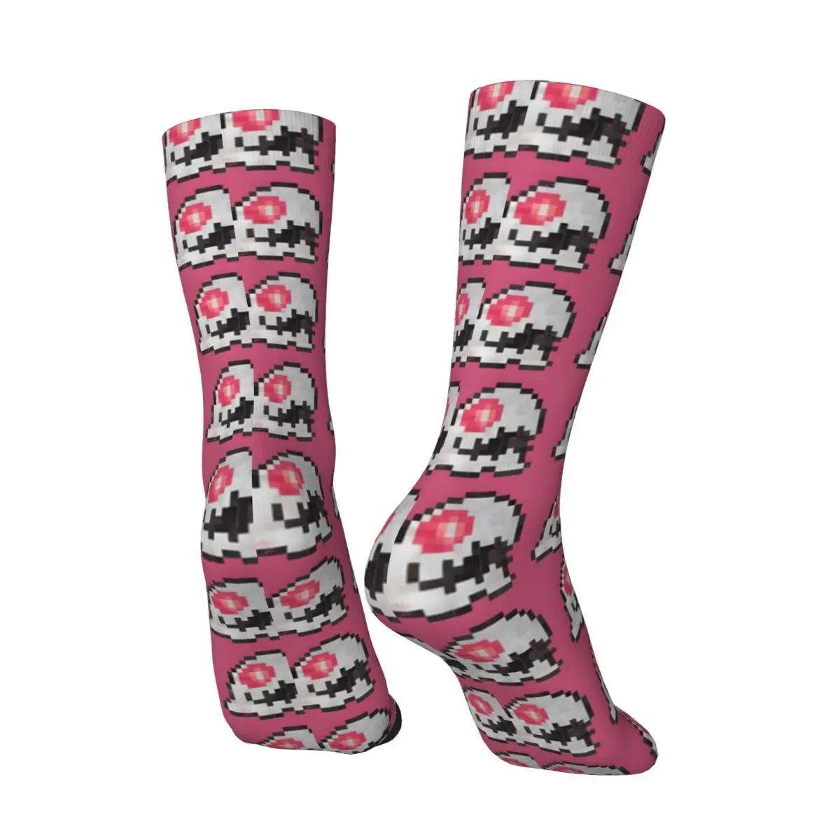 Men's Bubble Bobble Monster Crew Sock, Engraçado Crazy Sock, Vintage Pixels, Hip Hop, Harajuku Bubble Bobble Game, Qualidade Impressa, Meninos Tripulação Sock