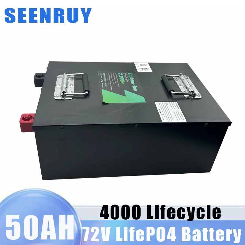 LFP 72V 50AH LifePO4 Built in Smart BMS For Electric Cart Battery Pack