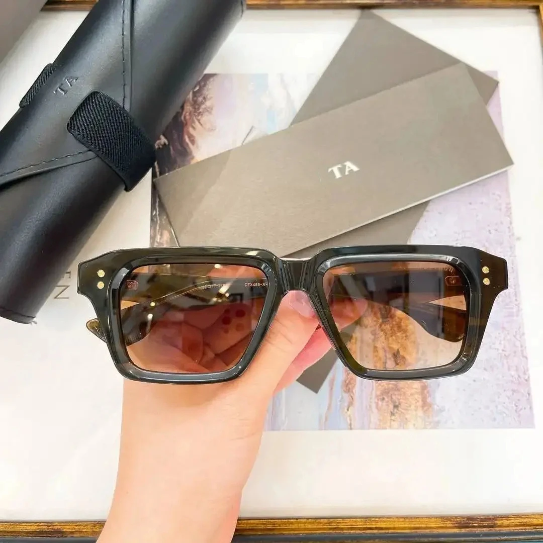 

Original For LIANGCHENDIT DT DETRON DTX459-A Driving Anti-Glare Men Sunglasses Luxury Acetate Frame Square Women Couple Eyewear