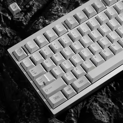 PBTfans Lucy Theme Keycap 146Key PBT Custom Simplicity Keyboard Cap Cherry Profile Key Cap for Mechanical Keyboard 60/65/75/87