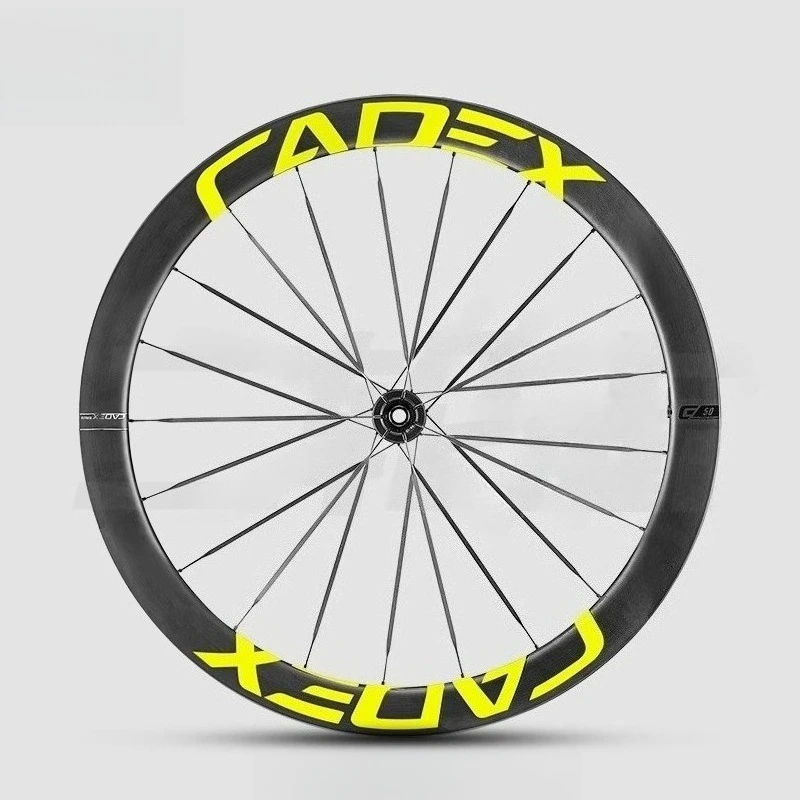 CADEX50 ULTRA Racefiets Wielen Sticker Fietsen Waterdichte Decoratieve Film Fiets Velg Decals Cyclus Accessoires Logos Bicicleta