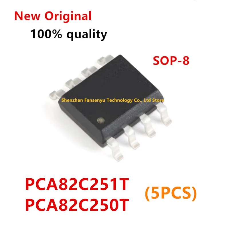 (5piece) 100% New PCA82C251T PCA82C251 A82C251 82C251 PCA82C250T PCA82C250 A82C250 sop-8 Chipset
