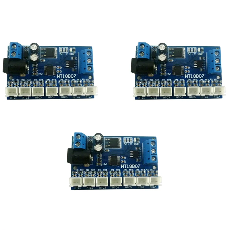 3X 7 Channel RS485 NTC Temperature Sensor Measurement MODBUS RTU Paperless Recorder PLC NT18B07-A74Z