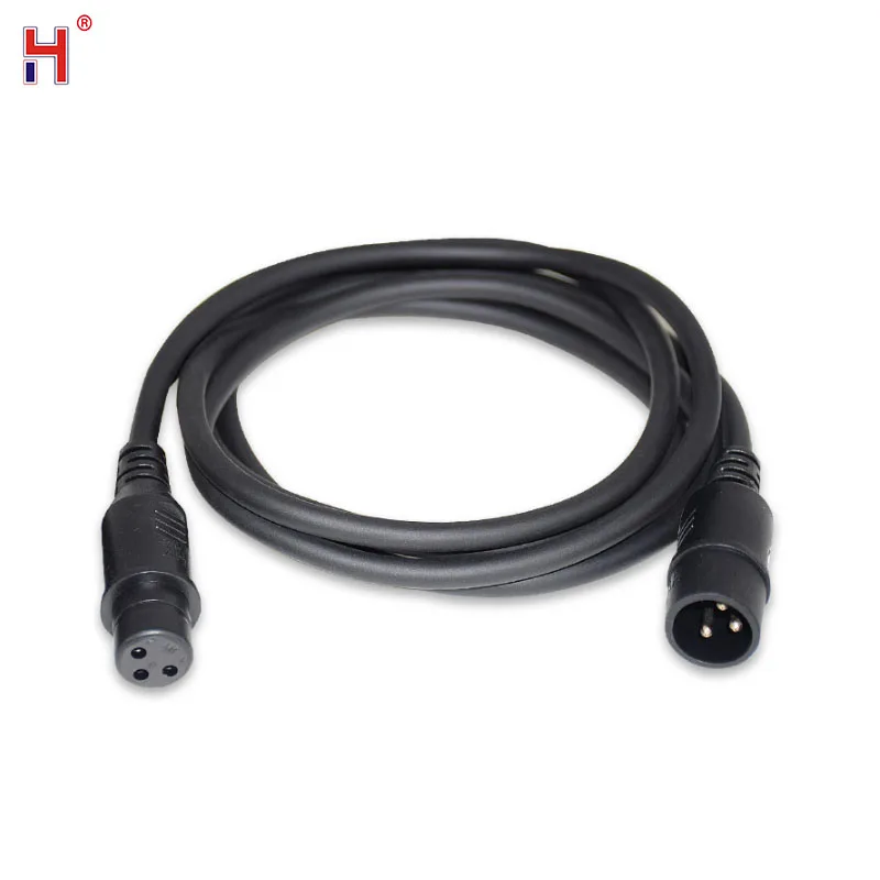 3-Pin Signal Connection DMX Cable For LED Par Light Moving Head Light 1m//2m/3m/5m/10m Stage Lighting Accessories