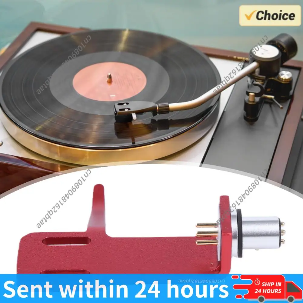 

T24C Universal Phono Turntable Headshell with 4 Pin OFC Lead Wires for Record Player Cartridge Mount Stylus Holder Fittings
