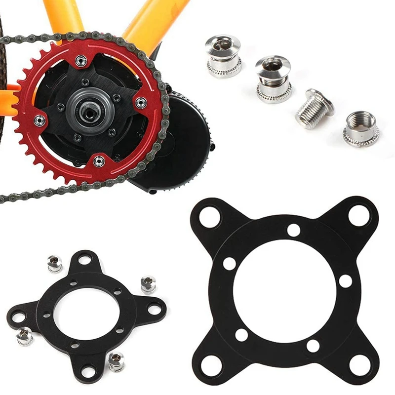 Electric Bicycle 104 BCD Chainring Adapter Spider for Bafang Mid Drive Motor High Strength Aluminum Parts