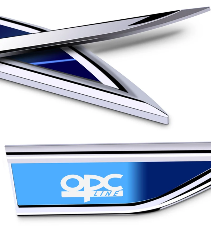 2pcs car accessory Side Doors Blade car stickers for opel opc opcline astra h j k g vectra b c zafira b corsa c d