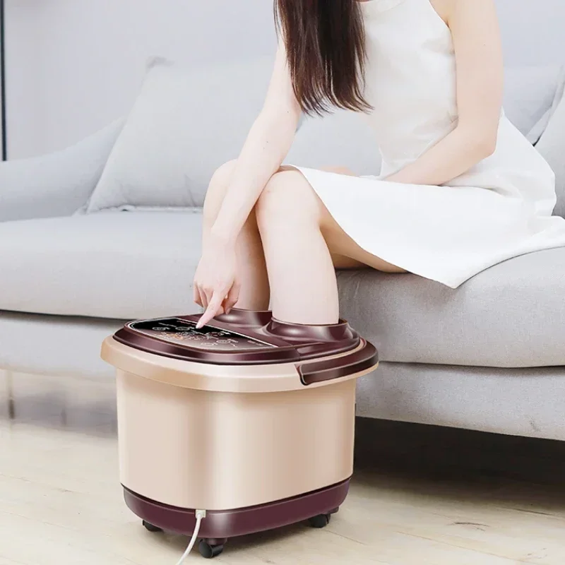 Luxurious Heated Foot Bath Constant Temperature Bubble Spa feet Comfort DeviceAutomatic Roller Massage