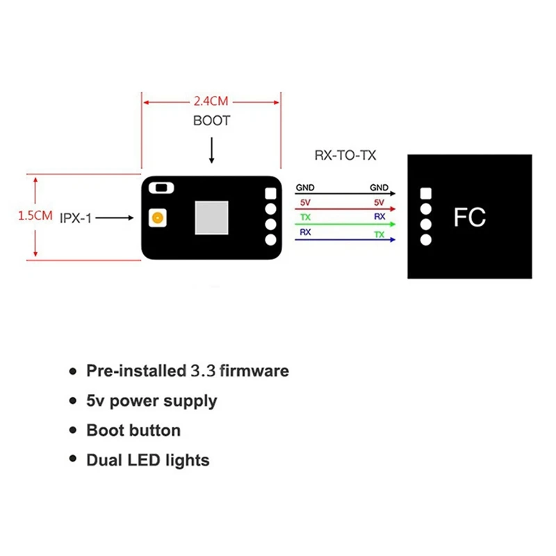 ELRS odbiornik różnorodności DUAL RX 915Mhz/868Mhz wbudowany TCXO dla samolotu RC FPV drony dalekiego zasięgu DIY części